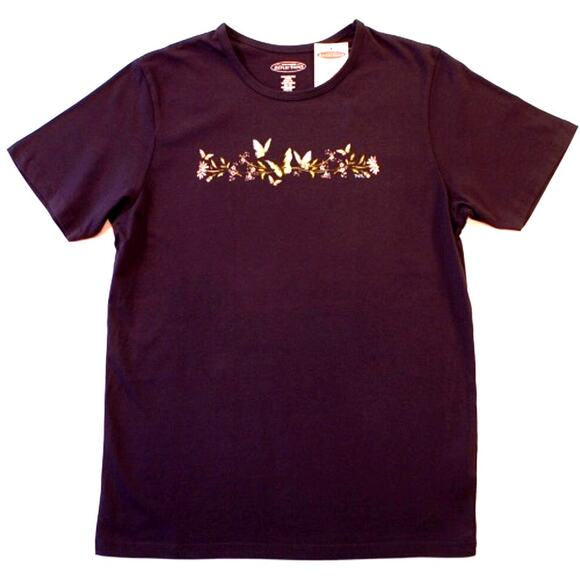 Northern Reflections T-Shirt XS Blue Butterflies  NOS w/Tag - Picture 1 of 3